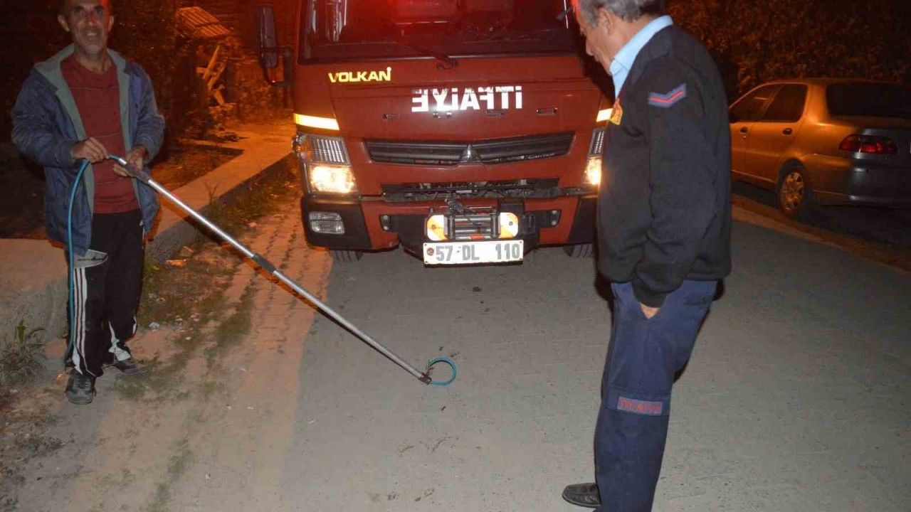 Su kuyusunda mahsur kalan kediyi itfaiye ekipleri kurtardı Haber Gazetesi