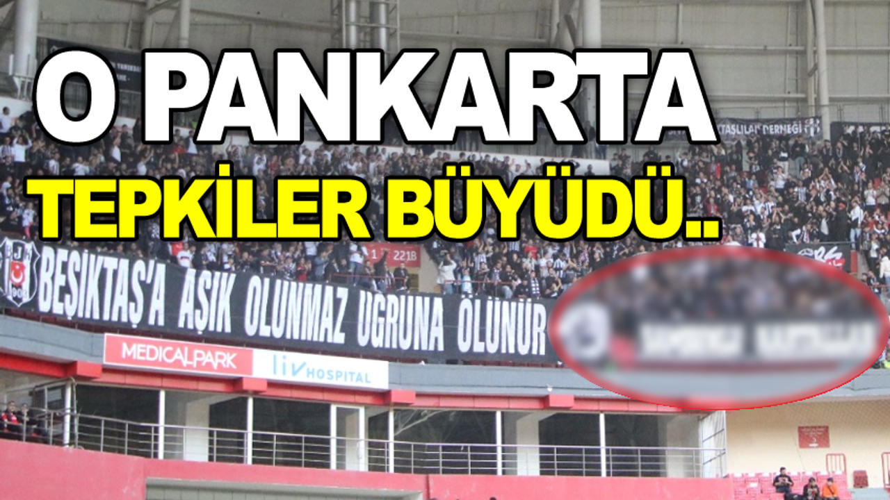 Samsunspor Taraftarı 'Samsunlu Kartallar' pankartına tepki gösterdi