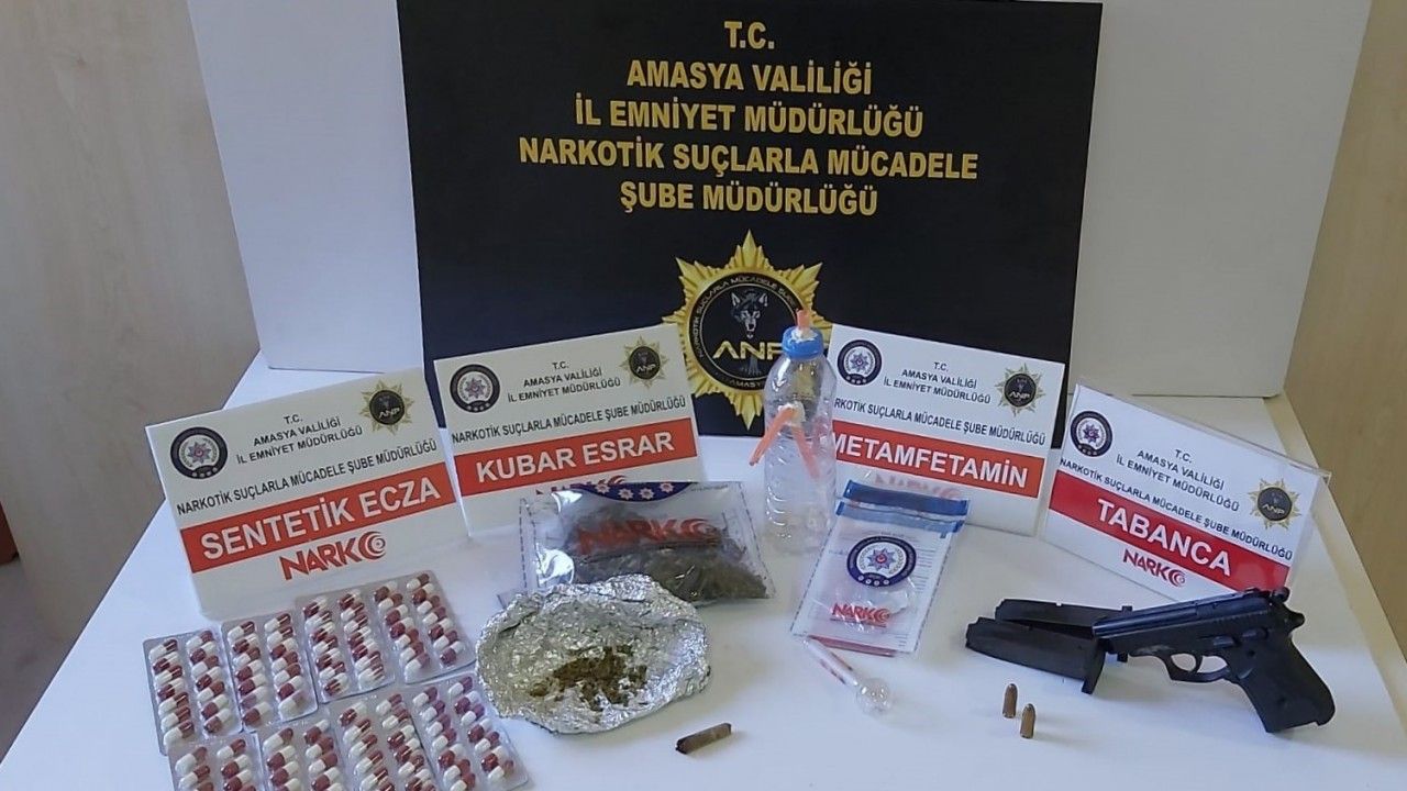 Amasya’da Narkogüç operasyonunda 17 gözaltı