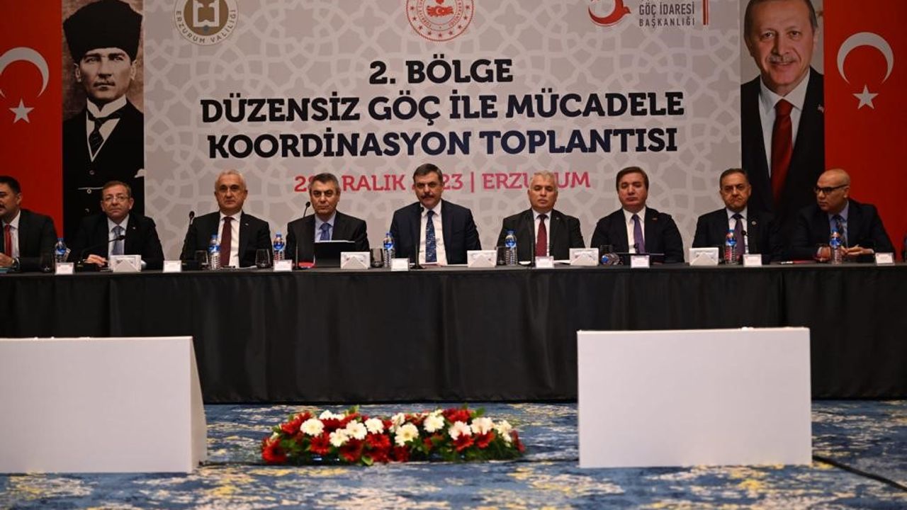 Düzensiz Göçle Mücadele Koordinasyon Toplantısı Erzurum’da gerçekleşti