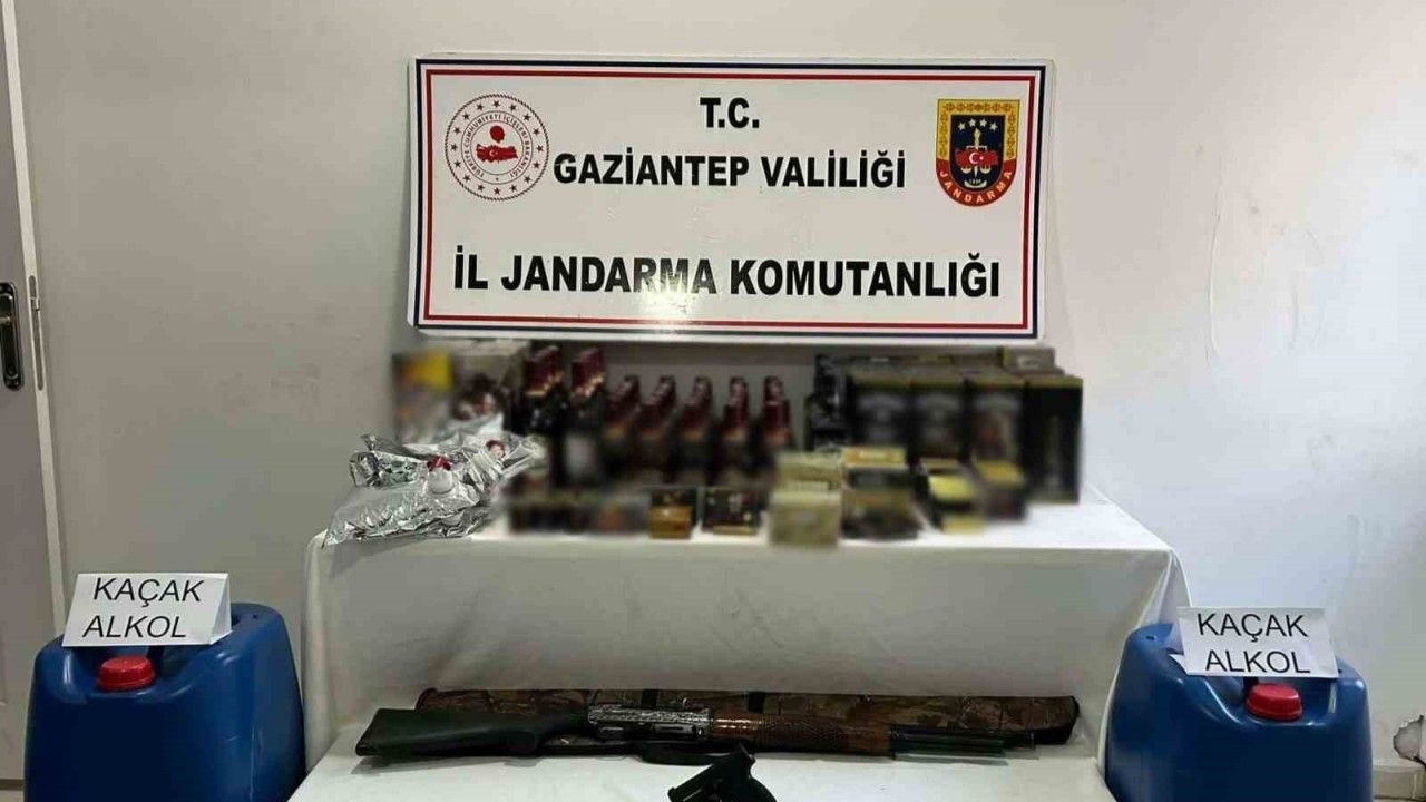 Gaziantep’te 300 litre kaçak alkol ele geçirildi