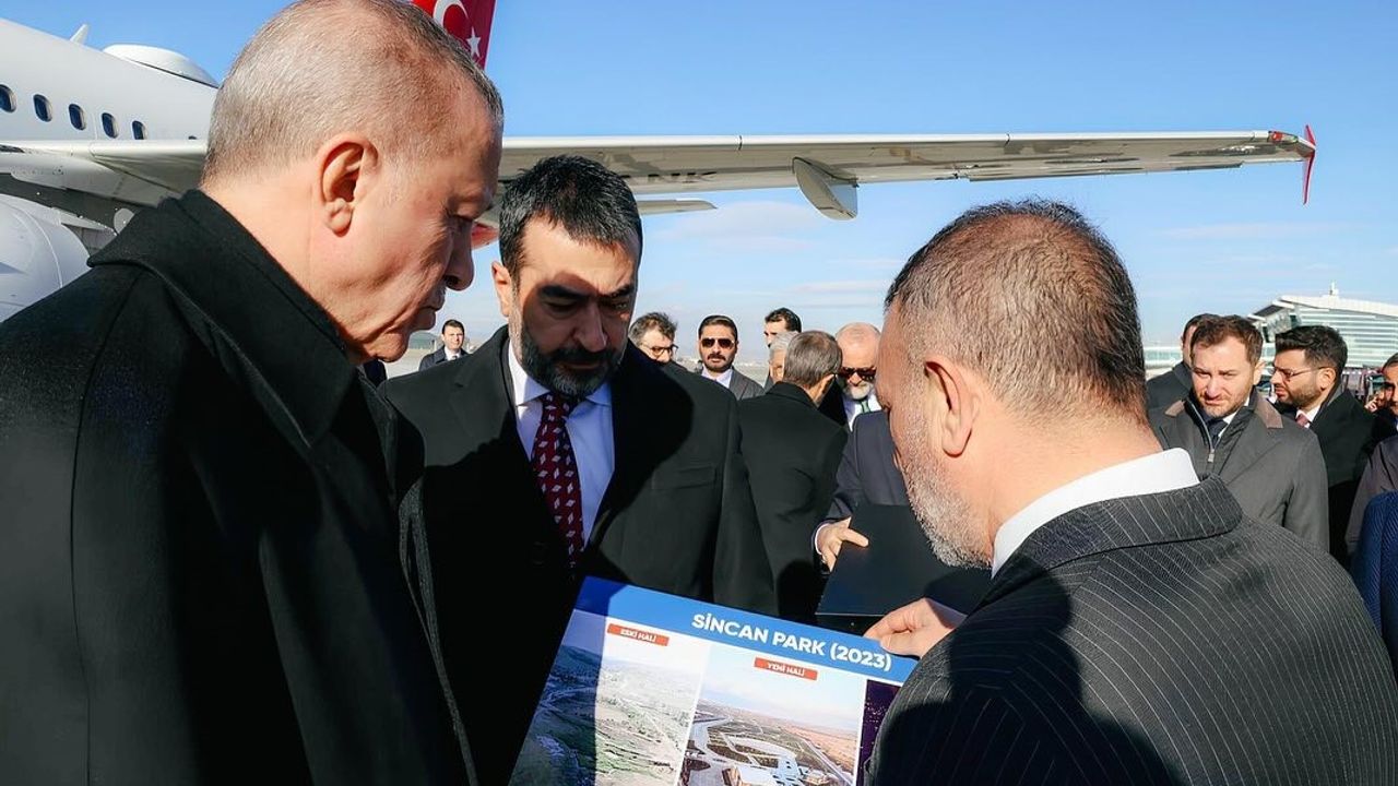 Sincan Belediye Başkanı Ercan, projelerini Cumhurbaşkanı Erdoğan’a anlattı