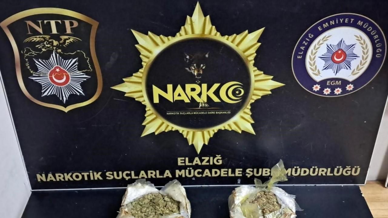 Elazığ’da 1 kilo 292 gram uyuşturucu ele geçirildi: 1 tutuklama