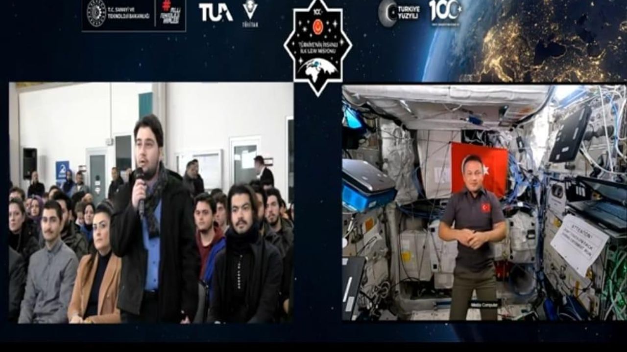 Samsun’da üniversite öğrencileri, Astronot Alper Gezeravcı ile canlı söyleşi yaptı