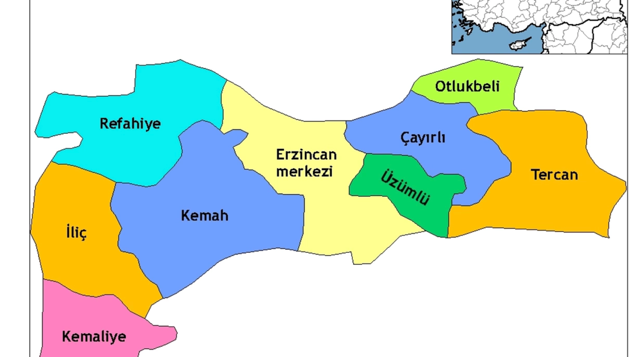 Erzincan'ın İlçeleri