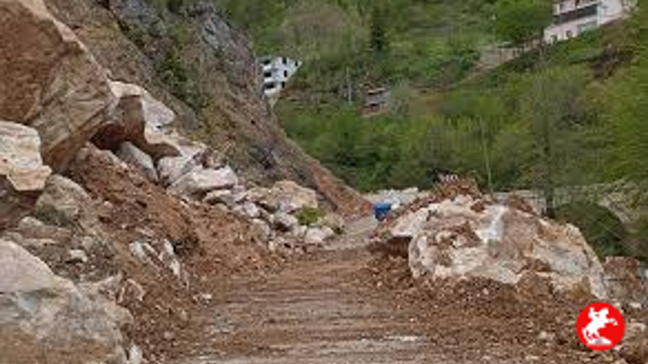 SON DAKİKA- Giresun'da Heyelan Meydana Geldi