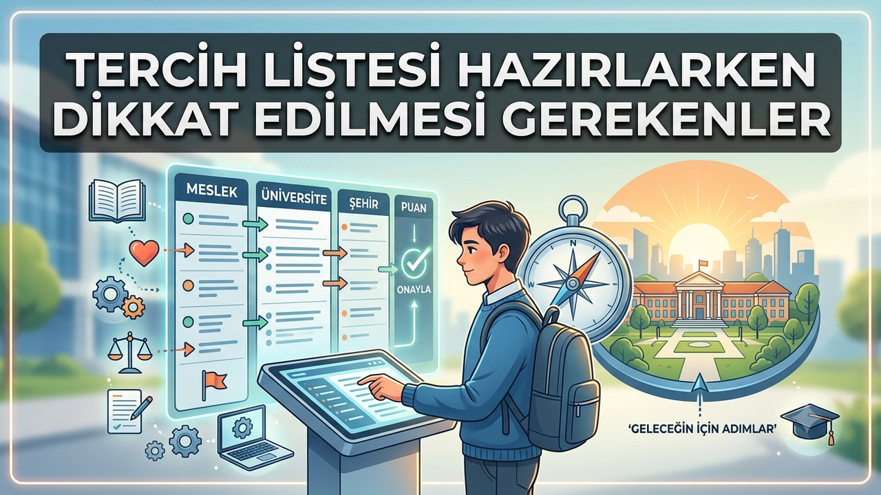 Tercih Listesi Hazırlarken Dikkat Edilmesi Gerekenler