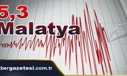 Malatya'da 5,3 şiddetinde deprem meydana geldi