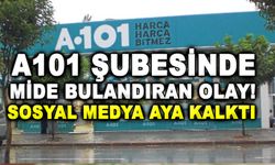 A101 Şubesinde Mide Bulandıran Olay! Sosyal Medya Aya Kalktı