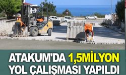 Samsun Atakum'da 1,5 milyon metrekarelik yol çalışması yapıldı