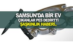 Samsun'da Bir ev adeta cephane gibi çıktı !