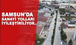 Samsun Tekkeköy sanayi bölgelerine  10 bin metre uzunluğunda beton yol yapıldı