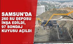 Samsun'da 260 su deposu inşa edildi, 97 sondaj kuyusu açıldı
