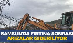 Samsun'da Fırtına Sonrası arızalar gideriliyor