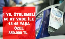 O banka Limitleri zorladı ve 18-45 yaş arası herkes! 1 Yıl ötelemeli 60 ay vade kredi imkanını duyurdu