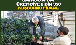 Üreticiye 2 bin 350 kuşburnu fidanı desteği