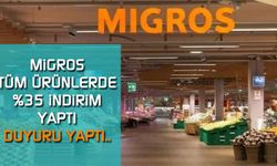 Migros Yaptı Yapacağını Tüm ürünlerde sepette yüzde 35 indirime gitti !