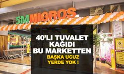 SON GELİŞME; 40’lı Tuvalet Kağıdı Bu marketten başka ucuz yerde yok !