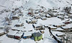 Beytüşşebap’ın 150 haneli köyünde tek katlı evler kara teslim oldu