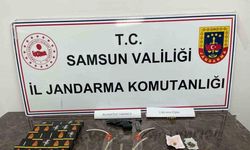 Samsun’da jandarma bir evde uyuşturucu ve silah ele geçirdi