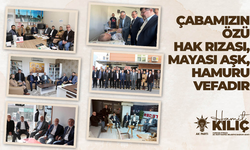 Çabamızın özü hak rızası, mayası aşk, hamuru vefadır