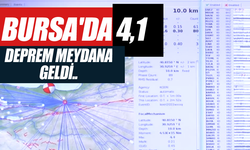 Son Dakika: Bursa'da 4.1 Büyüklüğünde Deprem Meydana Geldi!