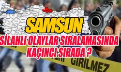 Samsun 2023 Yılında Silahlı Şiddet Olaylarında ikinci sırada yer aldı !