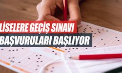 Liselere Geçiş Sınavı Başvuruları Başlıyor!