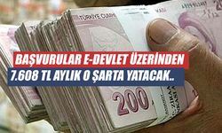 Başvurular E-Devlet Üzerinden! Aylık 7.608 TL Yatırılacak