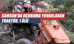 Samsun'da Uçuruma Yuvarlanan traktör sürücüsü hayatını kaybetti
