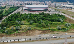 SAMSUNSPOR STADI YOL DÜZENLEME ÇALIŞMALARI BAŞLADI