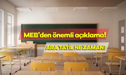 MEB’den Müjdeli Haber: 2024-2025 Ara Tatil ve Yarıyıl Tatili Tarihleri Belli Oldu!