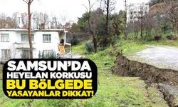 Atakum’da Yer Yarıkları Vatandaşları Endişelendirdi! Samsun Atakum’da Heyelan Korkusu
