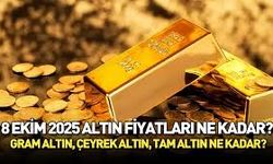 8 Ekim 2025 Güncel Altın Fiyatları: Gram, Çeyrek ve Cumhuriyet Altını Ne Kadar?
