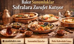 Bakır Sunumluklar Sofralara Zarafet Katıyor