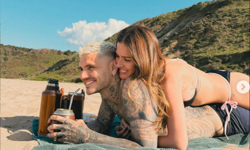 Mauro Icardi Sevgilisiyle Sahil’de Aşk Tazeledi