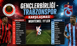 Gençlerbirliği - Trabzonspor Karşılaşması Muhtemel 11’ler