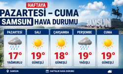 Haftaya Pazartesi – Cuma Samsun Hava Durumu