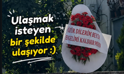Tokat’ta Bir Kişi Sevgilisinin Engelini Kaldırması İçin Çelenk Bıraktı!
