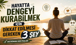 Hayatta Dengeyi Kurabilmek İçin Dikkat Edilmesi Gereken 3 Şey
