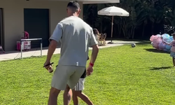 Cristiano Ronaldo Oğluna Futbol Eğitimi Verdi!