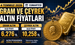 4 Temmuz 2026 Cumartesi Gram Ve Çeyrek Altın Fiyatları