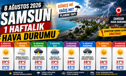8 Ağustos 2026 Samsun 1 Haftalık Hava Durumu