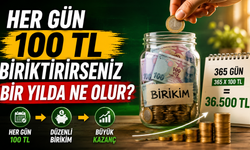 Her Gün 100 TL Biriktirirseniz Bir Yılda Ne Olur?