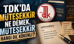 TDK’da Müteşekkir Ne Demek, Müteşekkir Hangi Dil Kökenli?