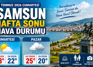 4 Temmuz 2026 Cumartesi Samsun Hafta Sonu Hava Durumu