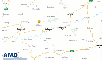 Tokat'ın Sulusaray ilçesinde 4.7 büyüklüğünde deprem