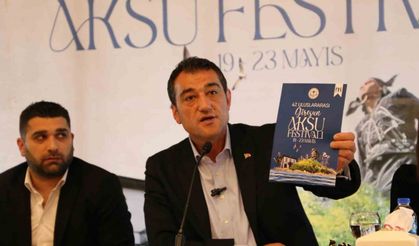 47. Uluslararası Aksu Festivali 19 Mayıs’ta başlıyor