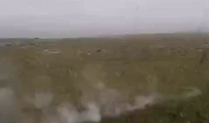 Bir metre ötelerine düşen yıldırım büyük korku yaşattı