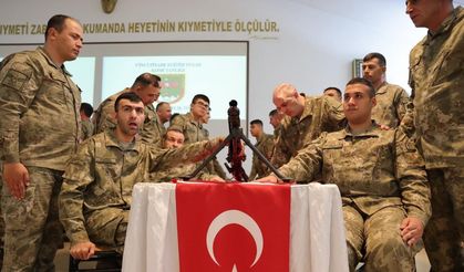 Engelli bireyler temsili askerlik yaptı